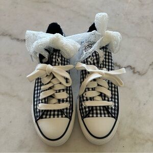 NEW Chuck Taylor All Star Lift Platform Black & White Gingham